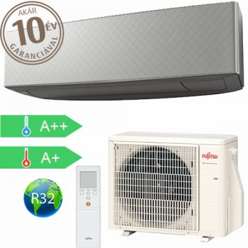   Fujitsu Design sorozat 3,4 kW Silver X Dark gray  ( ASYG12KETE-B/AOYG12KETE )