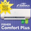 FISHER COMFORT PLUS FSAIF-CP-121AE3 / FSOAIF-CP-121AE3 oldalfali split klíma 3, 5 kW szett (FSAIF-CP-121AE3 / FSOAIF-CP-121AE3) 