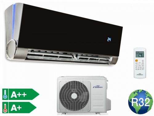 Fisher Art FSAUIF-Art-123AE3 / FSOAIF-Art-123AE3 B Antracit szürke oldalfali split klíma szett. 3,81 kW  (FSAUIF-Art-123AE3 /  FSOAIF-ART-123AE3) Raktáron.