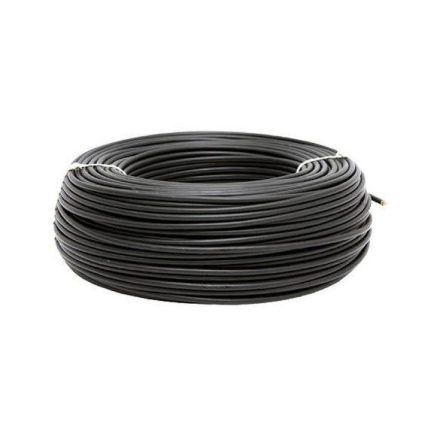 villanyvezeték ( MCU tömör 1X1,5 mm  fekete ) 100m/csomag
