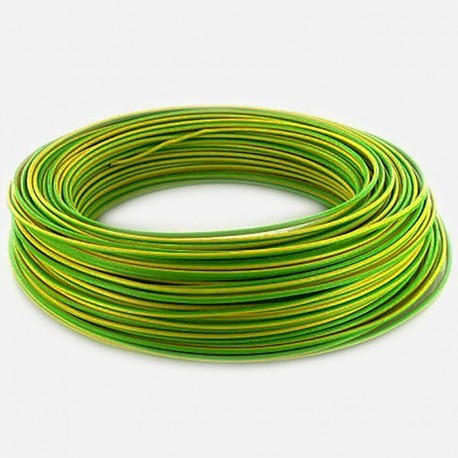 villanyvezeték ( MCU tömör 1X1,5 mm zöld/sárga ) 100m/csomag