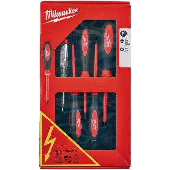 Milwaukee csavarhúzó készlet 1000V 5 részes  4932
