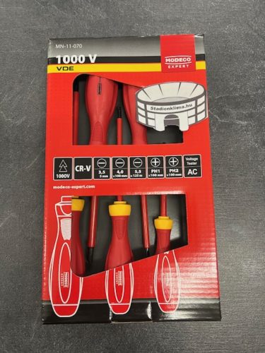 Csavarhúzó készlet MO CSH 1000V kész-6 MN-11-070 ( lapos, PH-1/2", Fáziskereső 9 