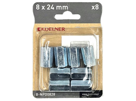 M10  Menetes szál toldó 16 x 30 mm  51773. B-NPO-1030  ( 6 db/Bliszter. ) 