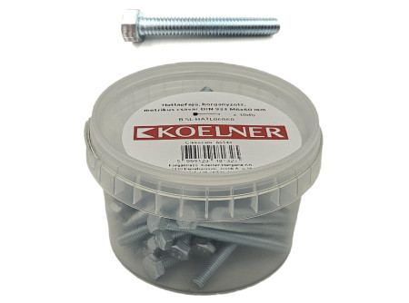 Metrikus Csavar hatlapfejű, horganyzott  66550  B-SL-HATL-08050-8.8 M8 x 50 mm ( 25 db / doboz )