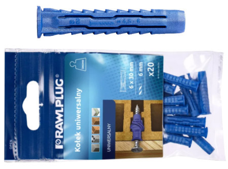  Nagyteljesítményű univerzális 4 ALL tipli     64586   R-S11-4ALL-06/20   (  6 x 30 mm  20db / csomag  )