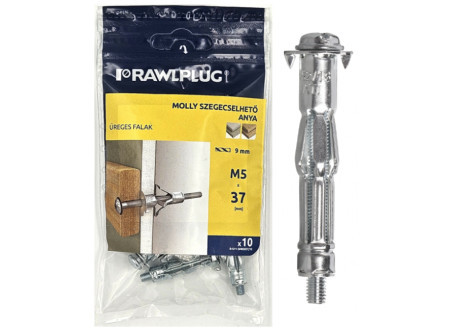 Fém gipszkarton dűbel MOLLY anya   64571.   R-S11-SM04046/20.  Falvastagság 15-23 mm anya 4 x 46 mm ( 20  db / csomag )