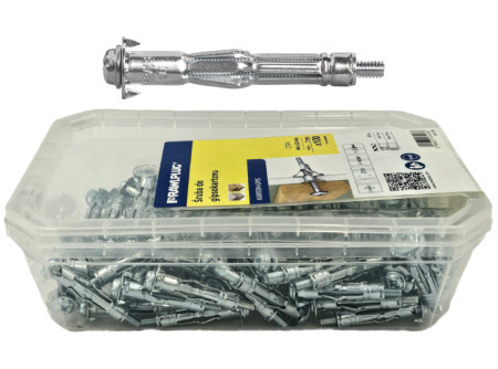 Fém gipszkarton dűbel MOLLY anya   64690.   R-SL11-SM04038  Falvastagság 3 -13 mm anya 4 x 38 mm ( 100  db / műanyag doboz )