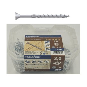   Süllyesztett fejű faszerkezet-építő állványcsavar  68380. 4 x 60 mm R-SLM11-PTX-4060 ( 4 x 60 mm ) ( 60 db / műanyag doboz ) 
