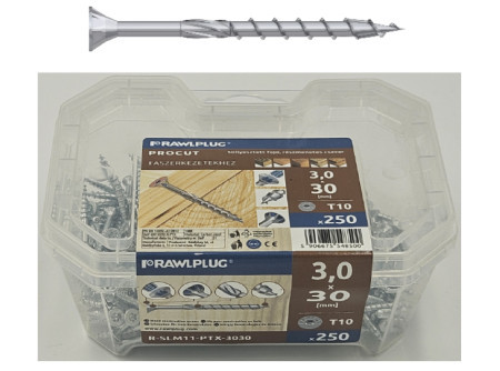 Süllyesztett fejű faszerkezet-építő állványcsavar  68383. 6 x 60 mm R-SLM11-PTX-6060 ( 6 x 60 mm ) ( 40 db / műanyag doboz ) 