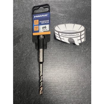   Fúrószár 6x110mm ( Profi vasbetonhoz ) 61230 ( SDS Plus Aggressor Plus drill bit )  RT-SDSA-6/110