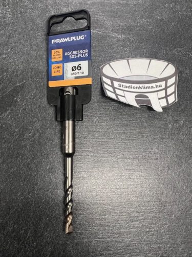 Fúrószár 6x110mm ( Profi vasbetonhoz ) 61230 ( SDS Plus Aggressor Plus drill bit )  RT-SDSA-6/110