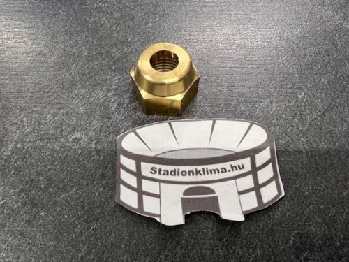 Rézcső hollander 16-12mm  (RÖGZÍTŐ ANYA) 5/8"-16 mm belsőmenet  (1/2"-12 mm-es furattal)